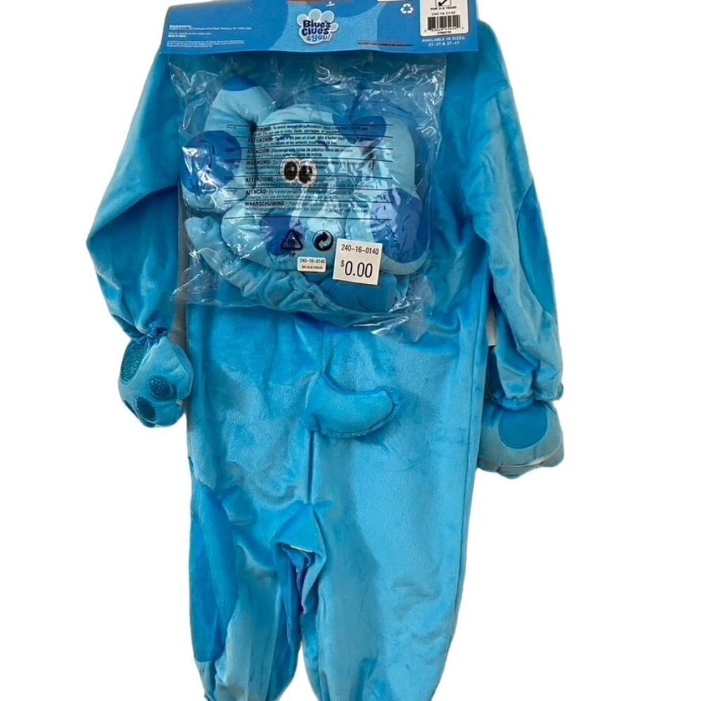 Rubie's Blue's Clues Blue Child Costume Sz 2-3T Halloween Pretend Play - Picture 5 of 6